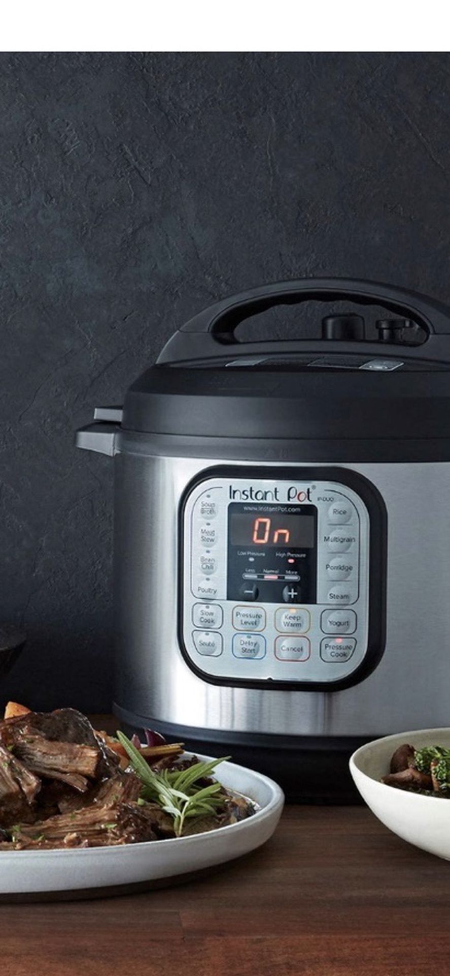 Instant Pot Duo 7-in-1 Electric Pressure Cooker, Sterilizer, Slow Cooker, Rice Cooker, Steamer, Saute, Yogurt Mak