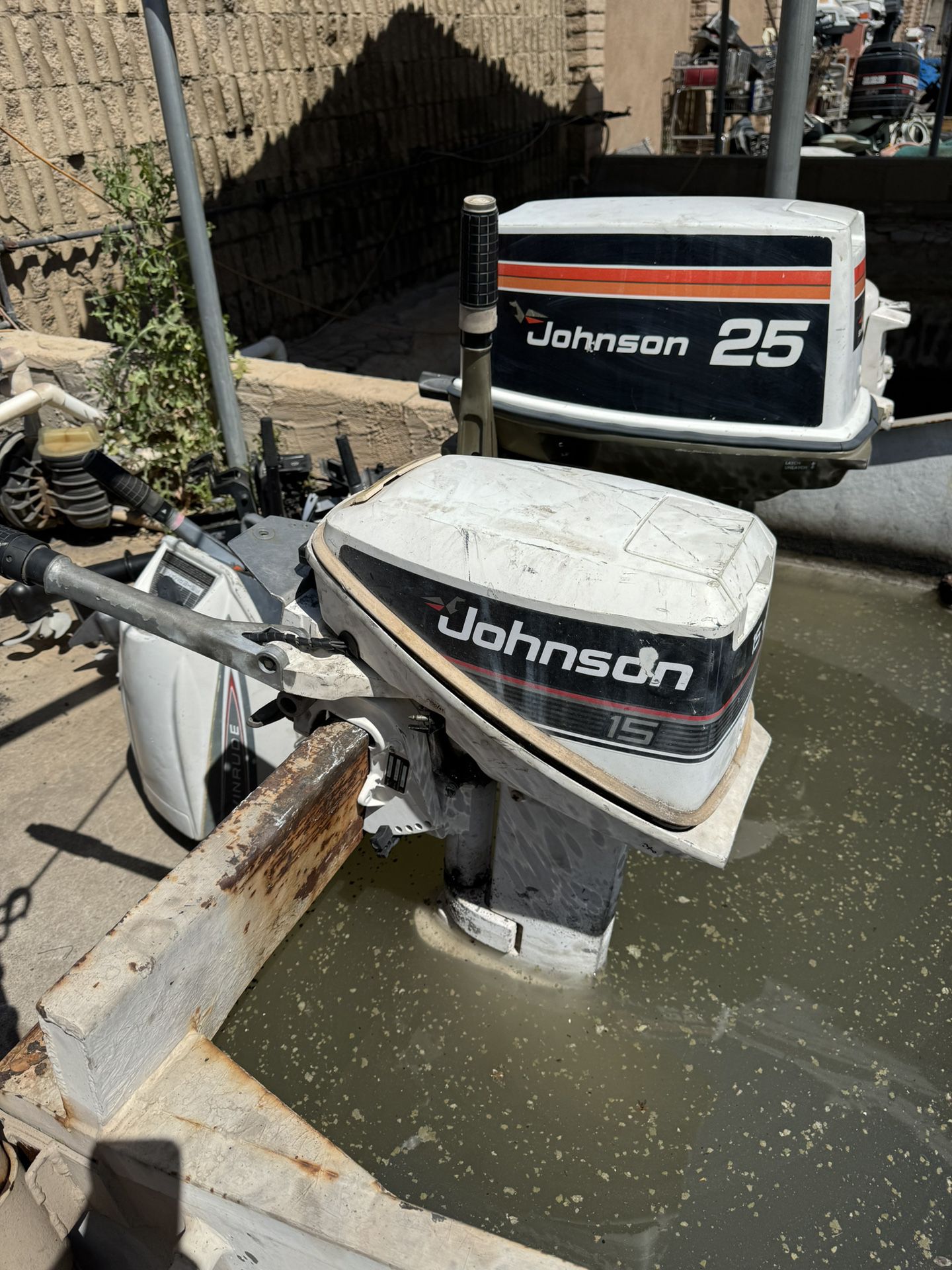 15hp Johnson Outboard Tiller 