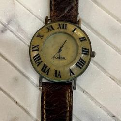 Fossil Stone on Copper Watch