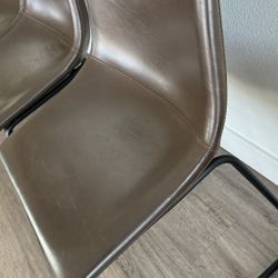 Bistro Leather Dining Chairs 