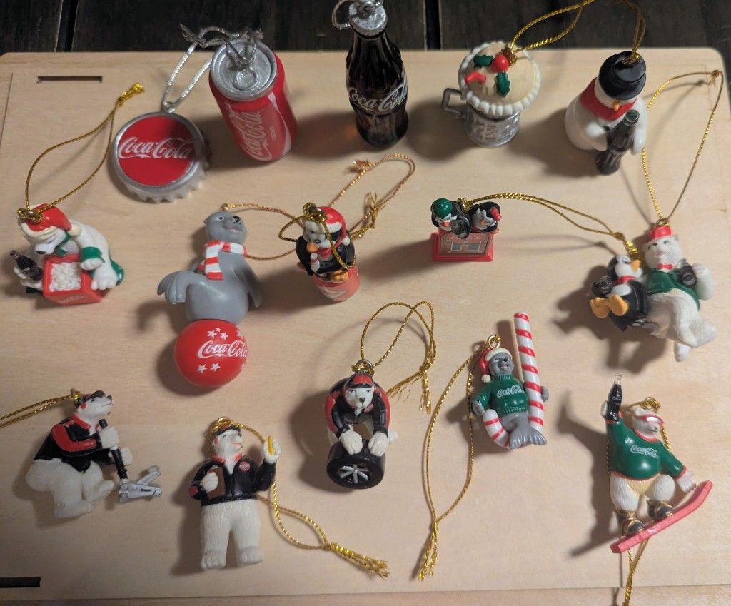 Vintage Coca Cola Mini Christmas Ornaments