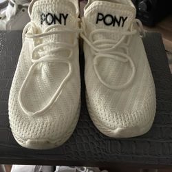 Men’s White Pony Shoes
