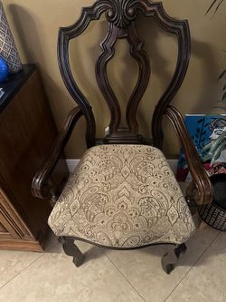 Arm Chairs Dark Wood Nice