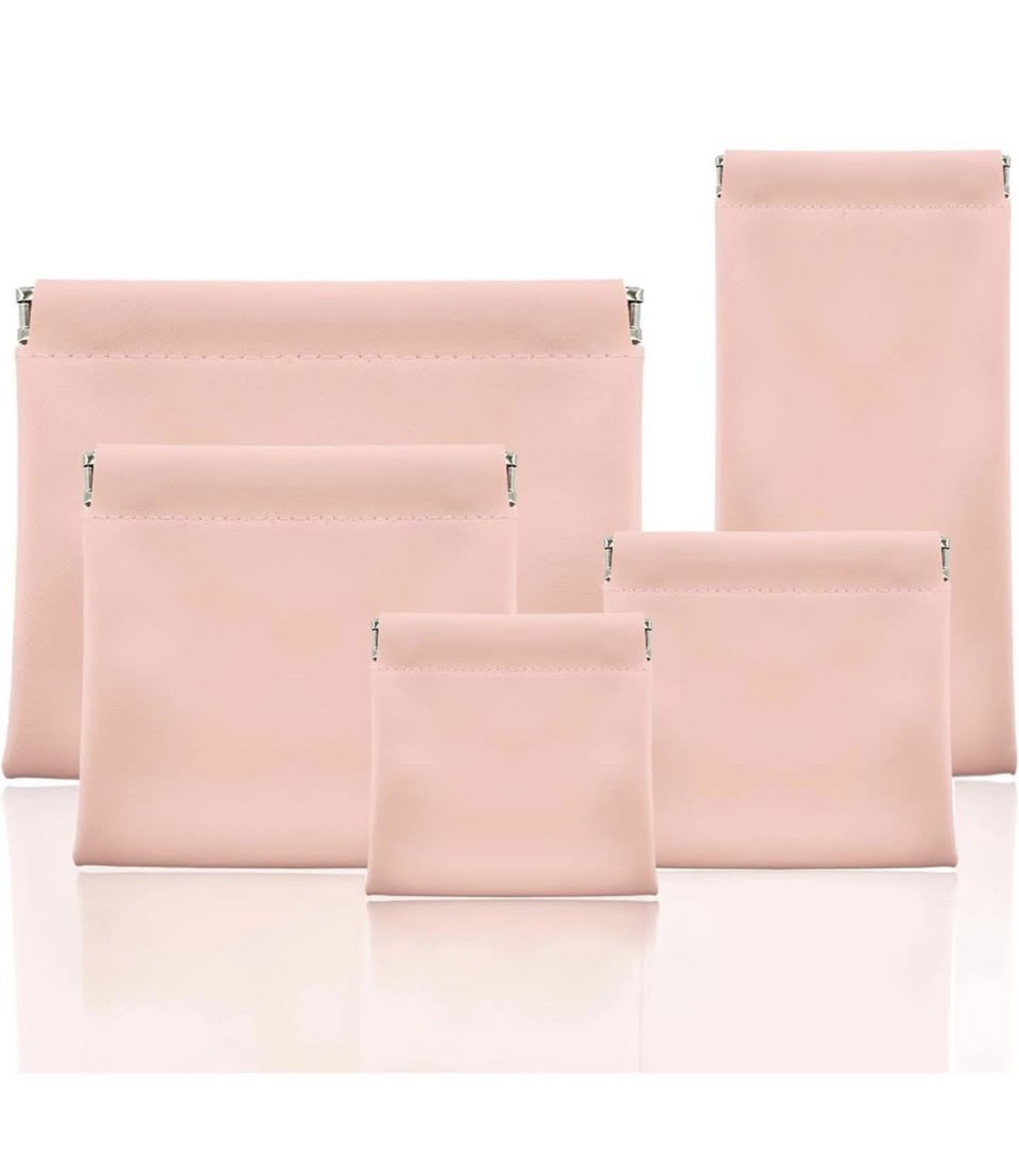 Snap Closure Leather Organizer Pouch, Pouchic Leather Organizer, Storage Pouch