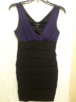 Size 6 womens purple and black dress