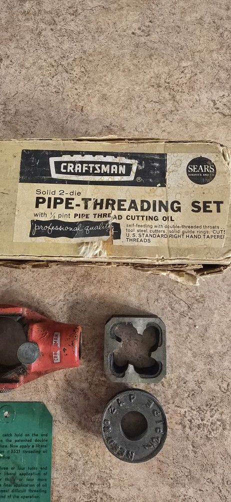 Craftsman Pipe Threading Set
