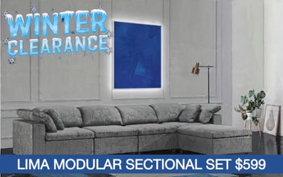 MODULAR GORGEOUS SECTIONAL! WAREHOUSE IS MOVING! WE NEED YOUR HELP! LOWEST PRICES! BRAND NEW!  $5 DOWN! NO CREDIT NEEDED! LOWEST PRICES IN FLORIDA Bra