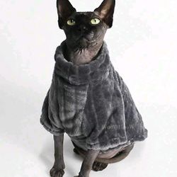 Cat Clothes Grey And Pink