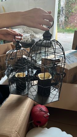 Halloween Spider tea light lanterns