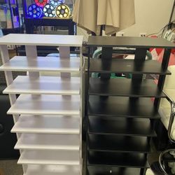 [Buy 2 Get 1 Free] 7 Tiers Shoe Organizer For Entryway, Vertical Shoe Rack, Morden Wooden Shoe Rack