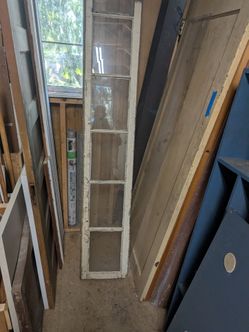 6 lite transom wood window