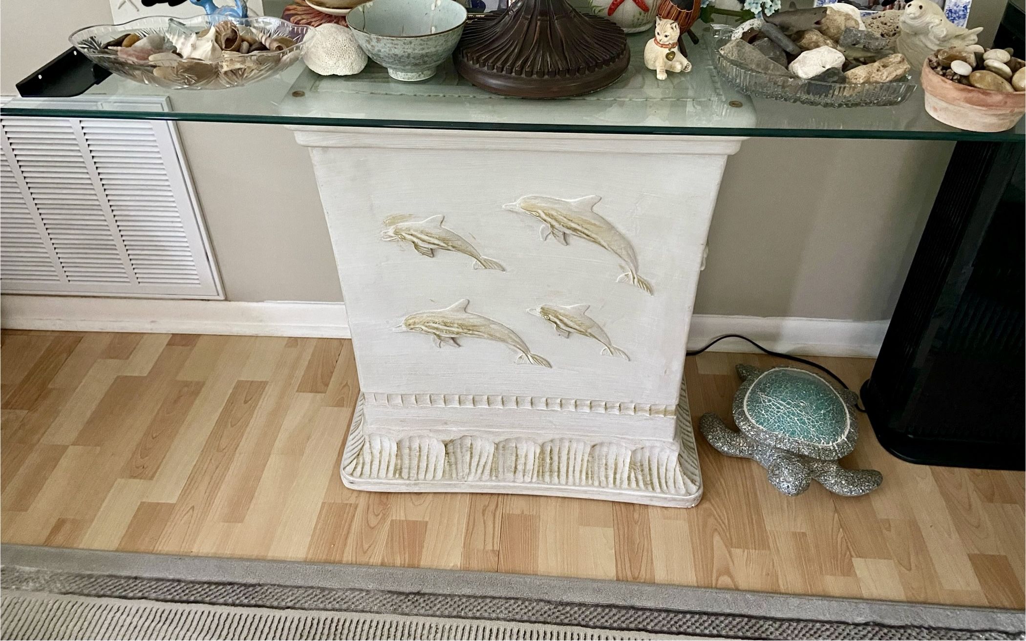Dolphin Sofa Console Table $80