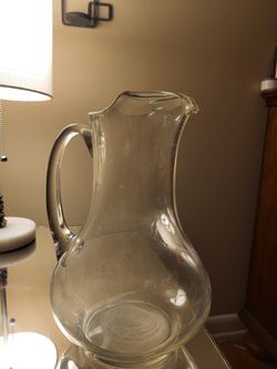Besutiful Vintage Glass Pitchers