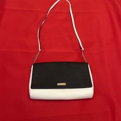 Kate Spade White Black Purse Cross Body Bag 