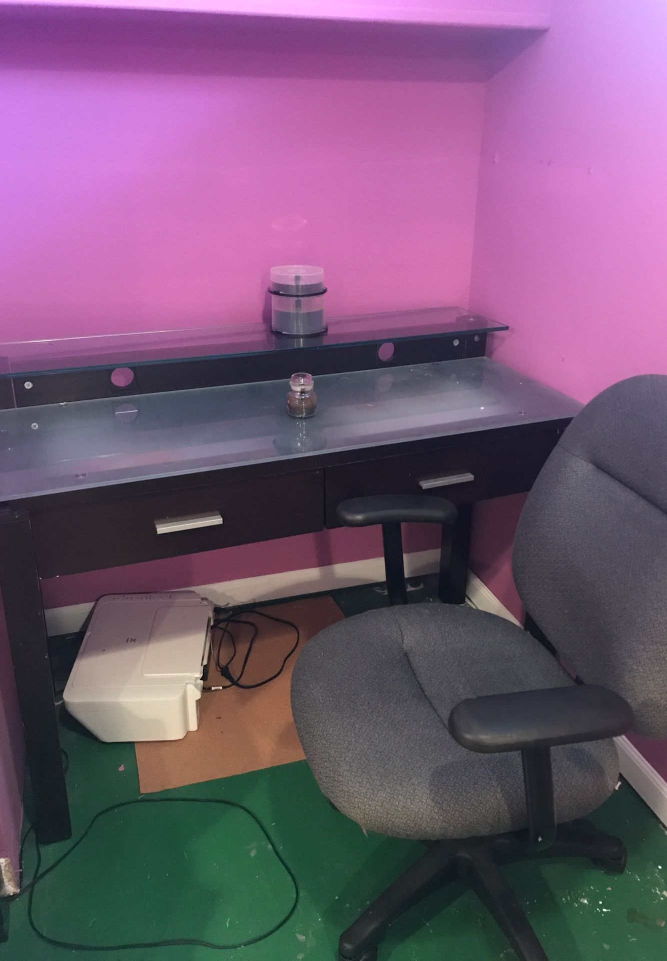Desk and chair