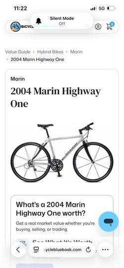 Marin hybrid bicycle