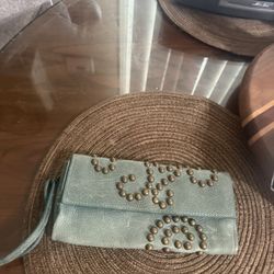 Mcfadin Stacy & Laurie Leather Studded Clutch 