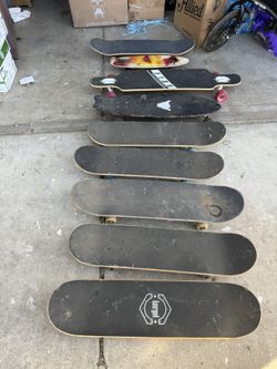 Used skateboards 70’s -2000’s