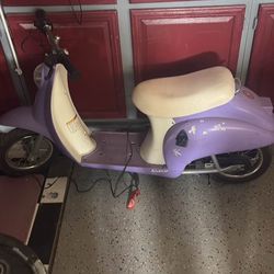 Electric, razor scooter, purple