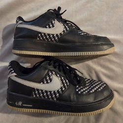 Nike Air Force 1 Low Black Woven Sneakers 2005