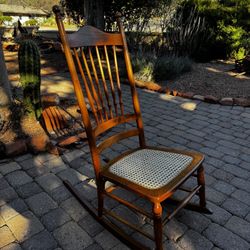 Sweet Antique Wooden Rocking Chair