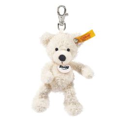 NEW Steiff Keyring Lotte Teddy Bear White  Keychain Stuffed  Plush 