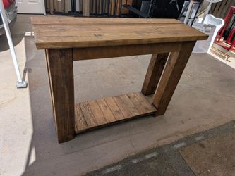 Heavy Duty Solid Wood BarTop/Side Table