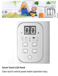 Baby Food Maker Baby Food Processor Puree Blender Multi-Function,Constant  Temperature 24h, Auto Cooking & Grinding