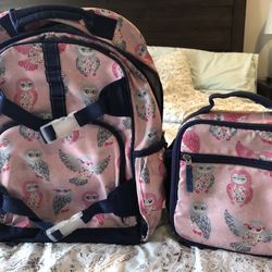 Pottery Barn Kids- Large Backpack And Lunch Box