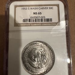 1953-S Wash Carver 50c MS-65