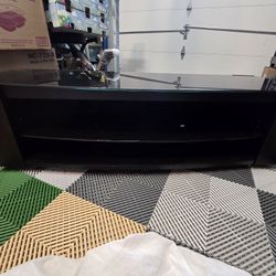 Glass Top TV Table 