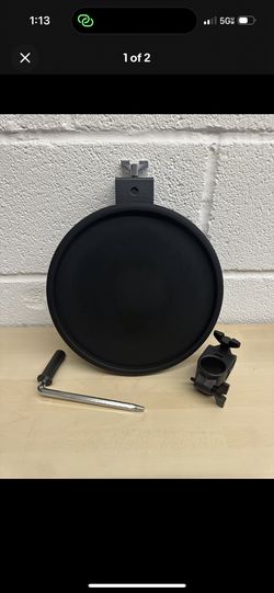 Alesis 10 Inch Dual-Zone Rubber Snare Pad Clamp L-Rod Command Surge Forge 10 12 