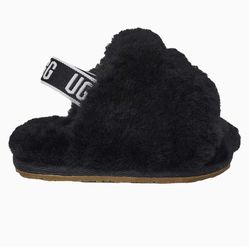 UGG INFANT SLIPPERS BLACK 