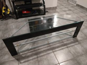Tv Entertainment Center Glass Stand 