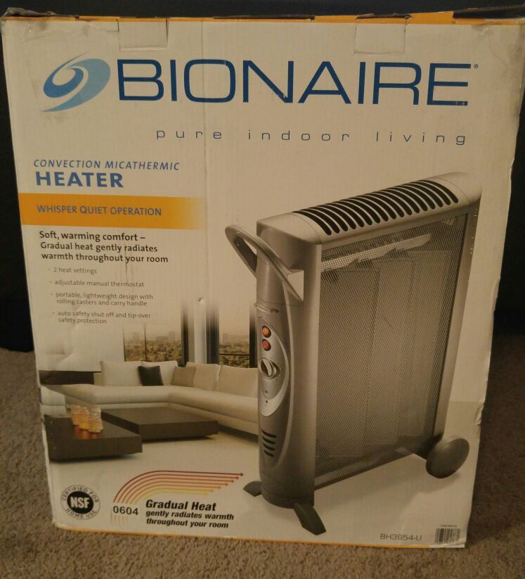 Bionaire Silent Micathermic Console Heater