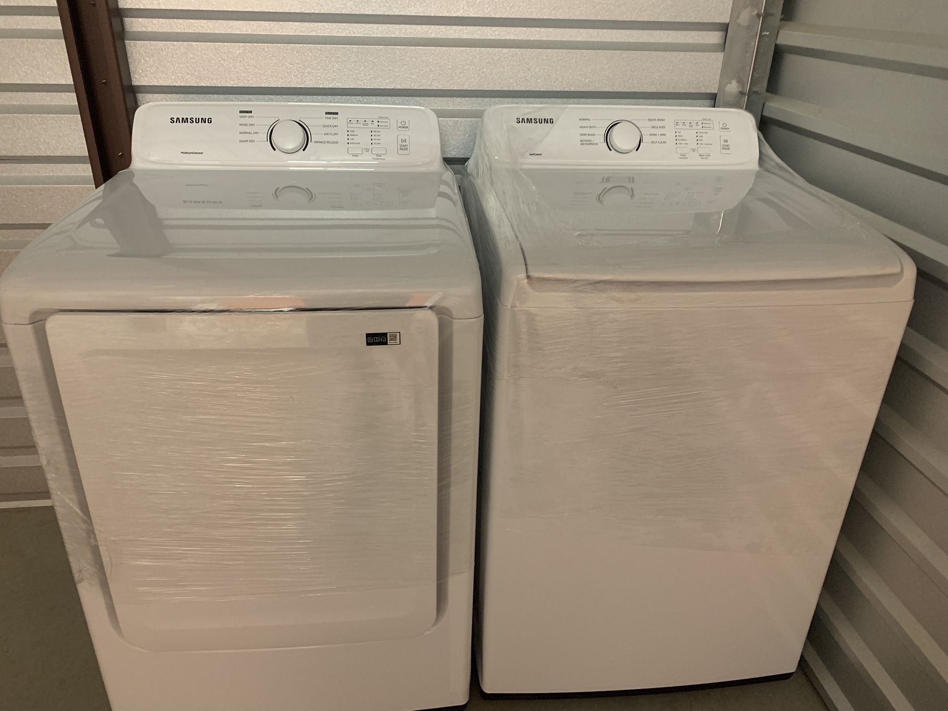 Samsung Washer Dryer Set, White