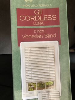 2” Slat White Venetian Blinds 36” X 64”