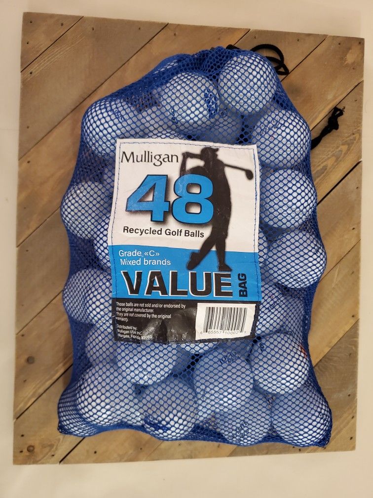 48 Mulligan Recycled Golf Balls - Grade C - Mixed Brands
