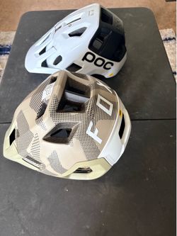 Fox and Poc MtB helmets size large