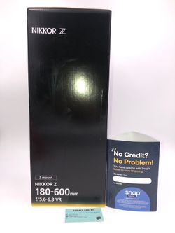 Nikon Nikkor Z 180-600mm f5.6-6.3 for limited time only at Downey Camera