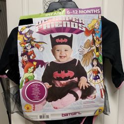 Infant Bat Girl Costume Sz 6-12 Months