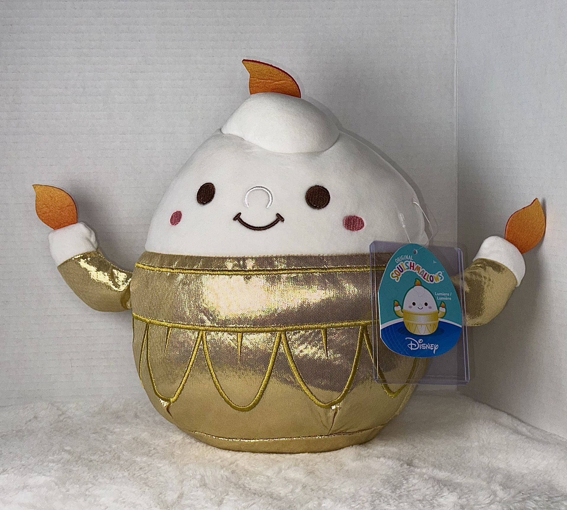 Disney Lumiere Beauty And Beast NWT Squishmallows Stuffed Plush Kellytoy 10in