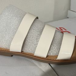 Women Sandals While slides 