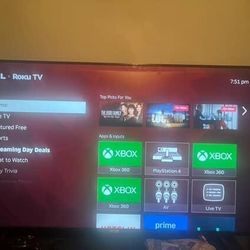 TCL ROKU TV 65 inch 
