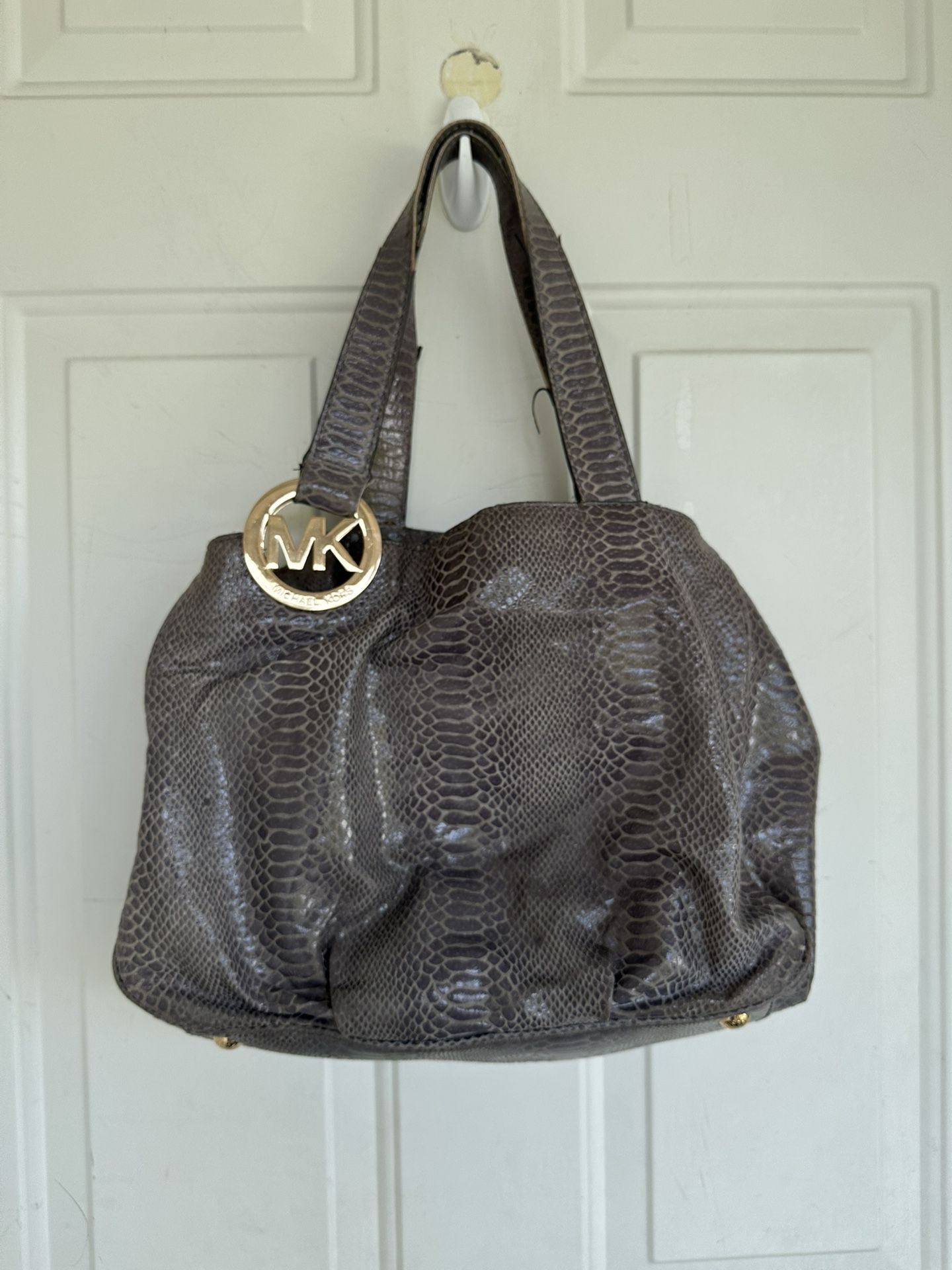 Michael Kors Fulton East West Python Hobo Bag