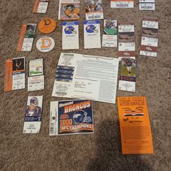 Denver broncos ticket stubbs
