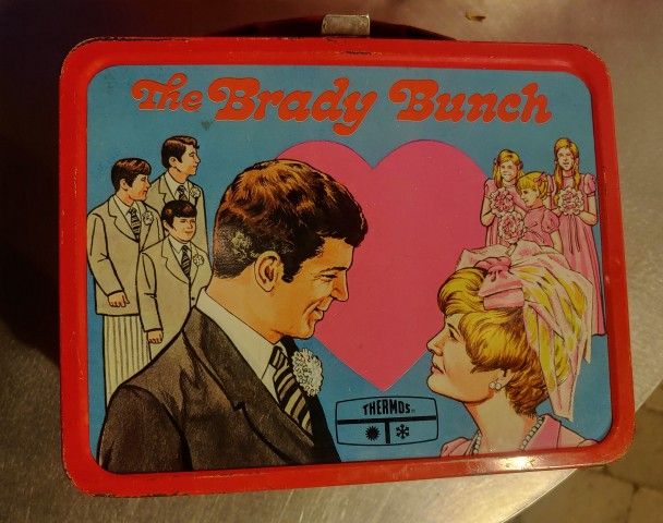 The Brady Bunch Vintage Thermos Brand Metal Lunchbox Classic Iconic Pop Culture1970 70s 80sT.V. Family Rare!!!!