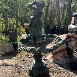 Garden Statute Waterfall