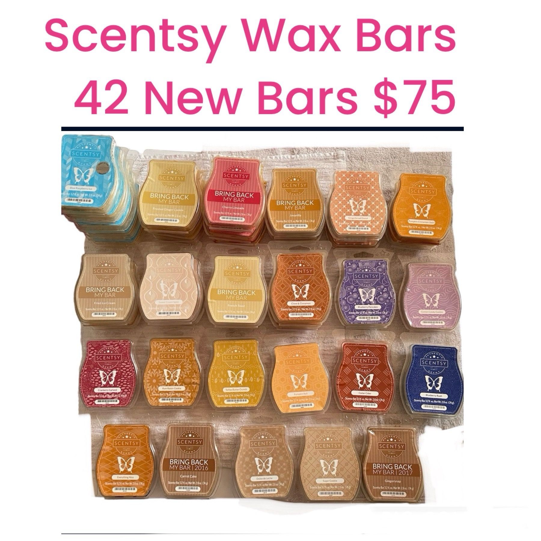 Scentsy Wax Bars Brand New 42