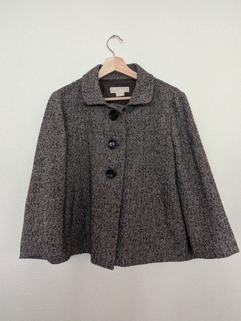 Michael Kors Knit Poncho Cape Coat